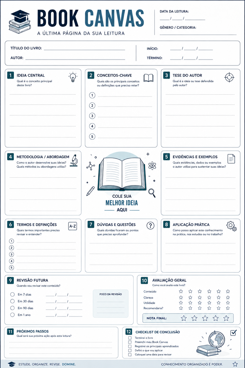 Canvas de Leitura_ Estude, Organize, Domine